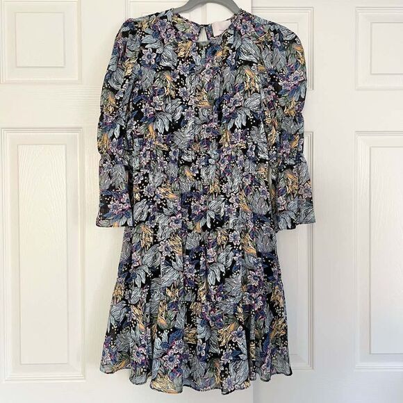 Cinq a Sept Paradise Floral June Minidress size 00 MSRP $345 - Picture 4 of 9